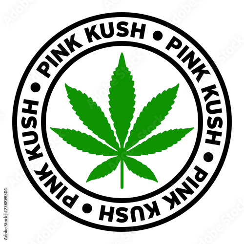 Round Pink Kush Marijuana Strain Clipart