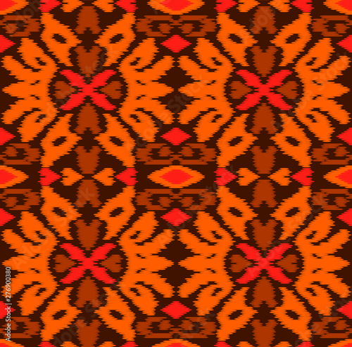 Seamless Batik Pattern.Able to repeat for textile printing