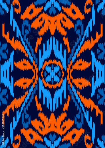 Seamless Batik Pattern.Able to repeat for textile printing