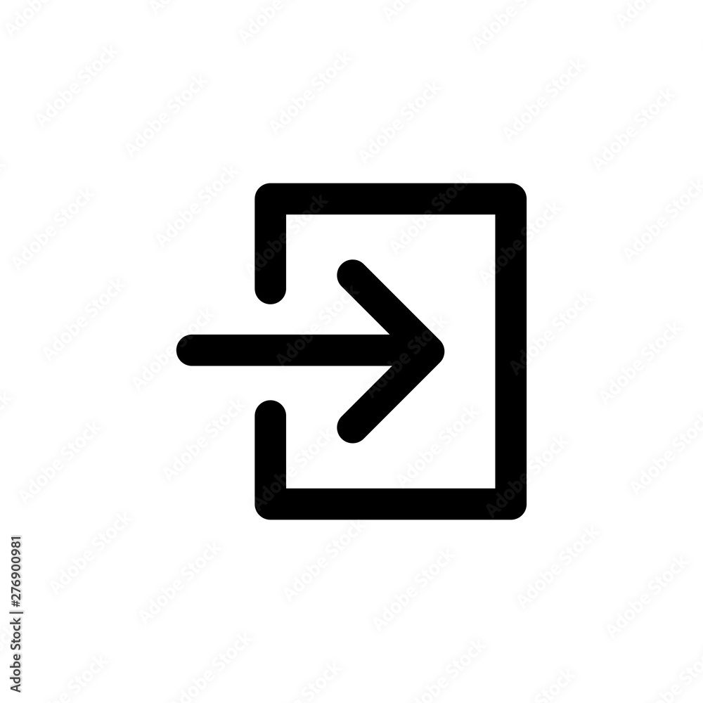 Exit symbol icon vector illustration Exit symbol icon vector illustration