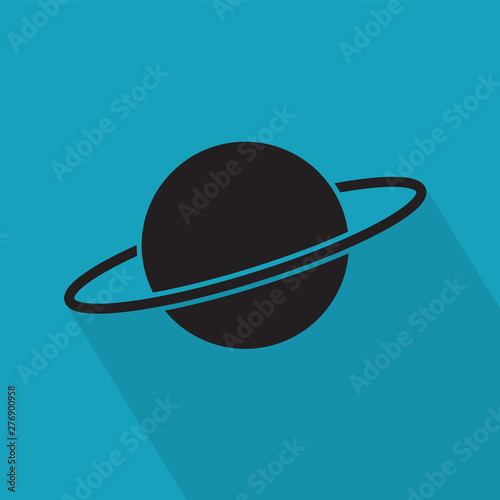 planet saturn icon- vector illustration