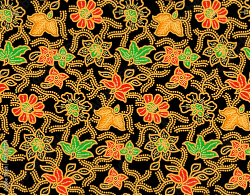 Seamless Batik Pattern.Able to repeat for textile printing