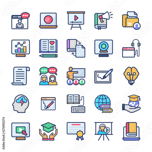 Online Learning Flat Vectors Pack 