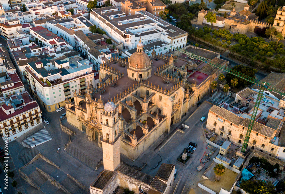 The Cathedral of San Salvador in Jerez de la Frontera, Andalusia Spain