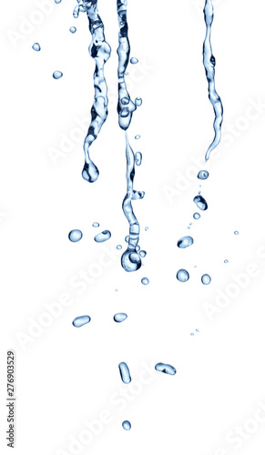 water splash drop blue liquid bubble