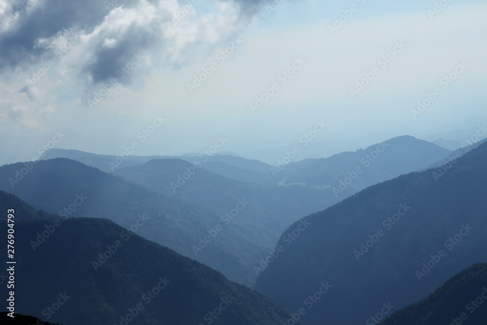 Clouds in high Alpine mountains Clouds in high Alpine mountains