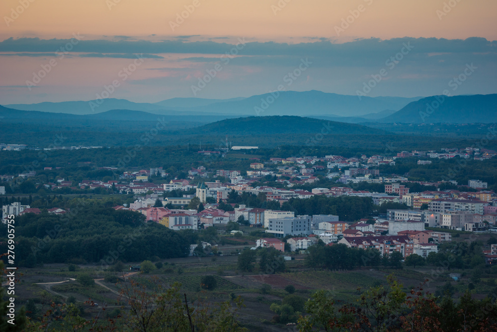 View on the Medjugorje city, Bosnia and Herzegovina
