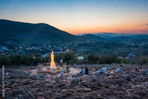 Statue of Virgin Mary in Medjugorje, Bosnia and Herzegovina
