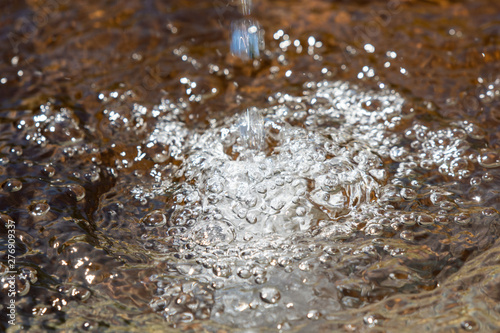 gurgling spring water