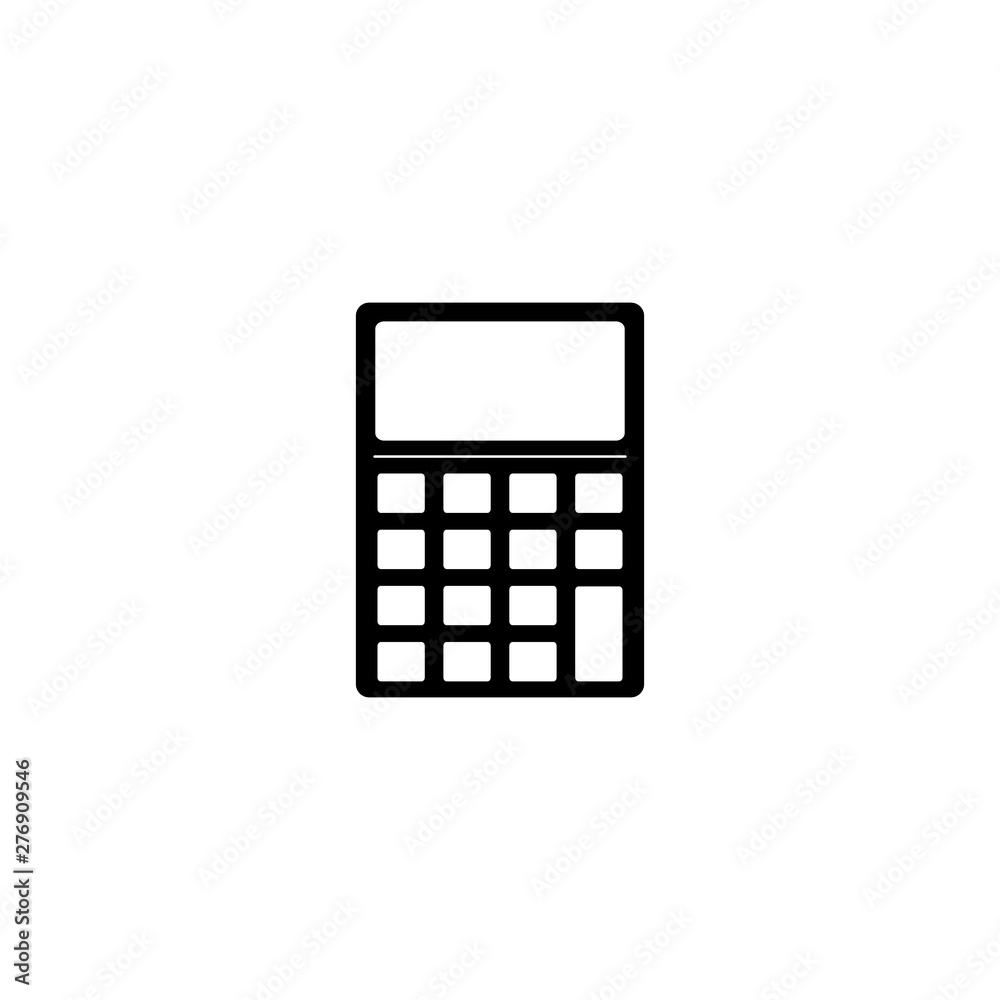 Calculator Silhouette Business Icon Vector Calculator Silhouette Business Icon Vector