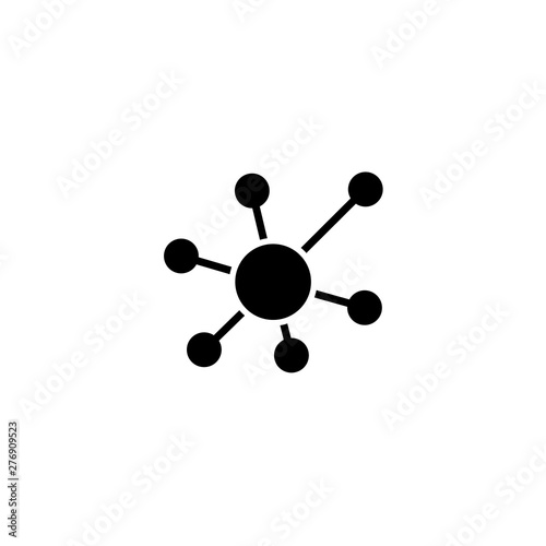 Business Network icon on white