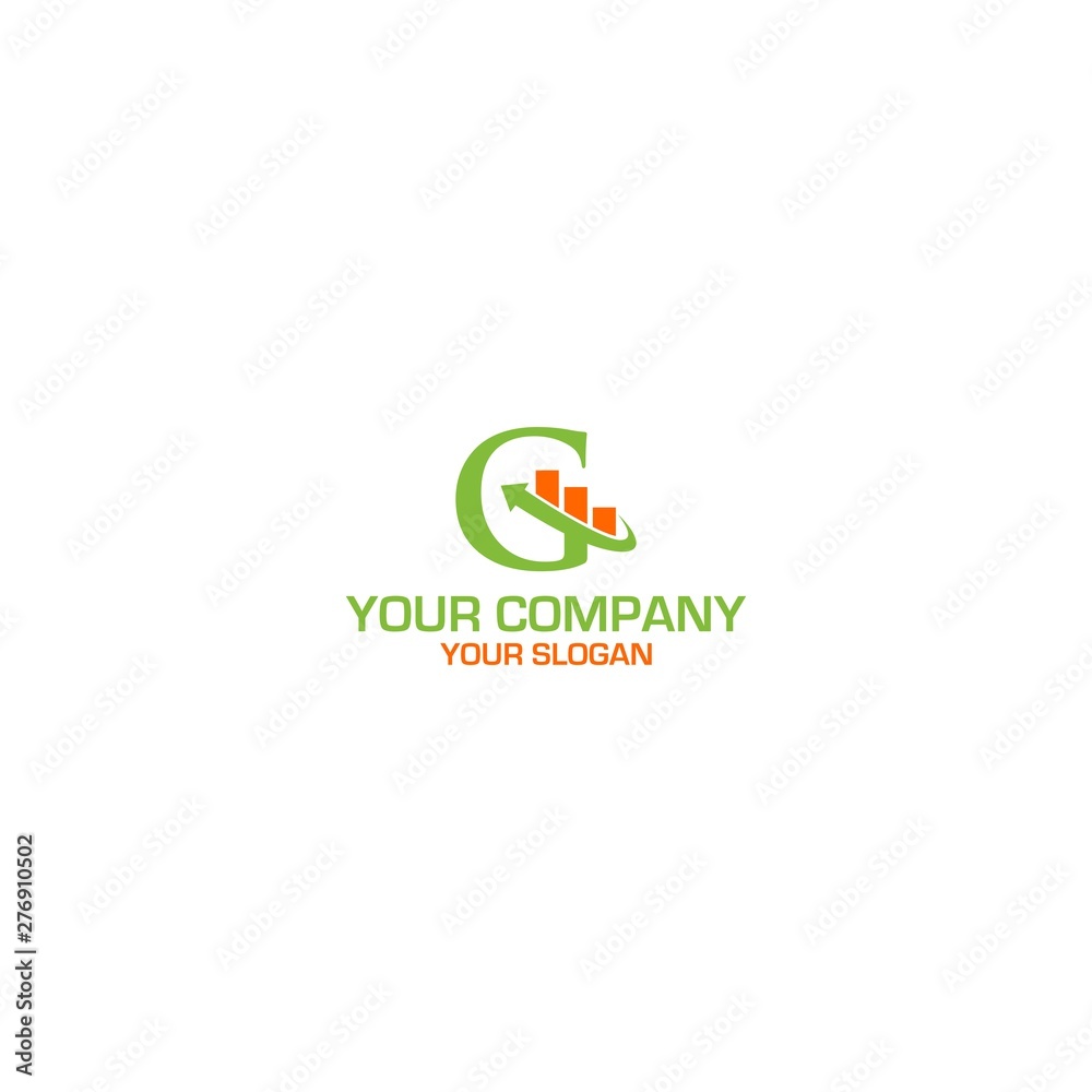 Obraz premium G Accounting Logo Design Vector