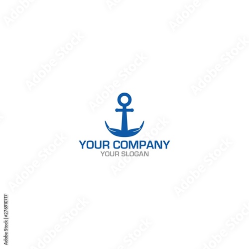 Anchor Hope Logo Design Vector