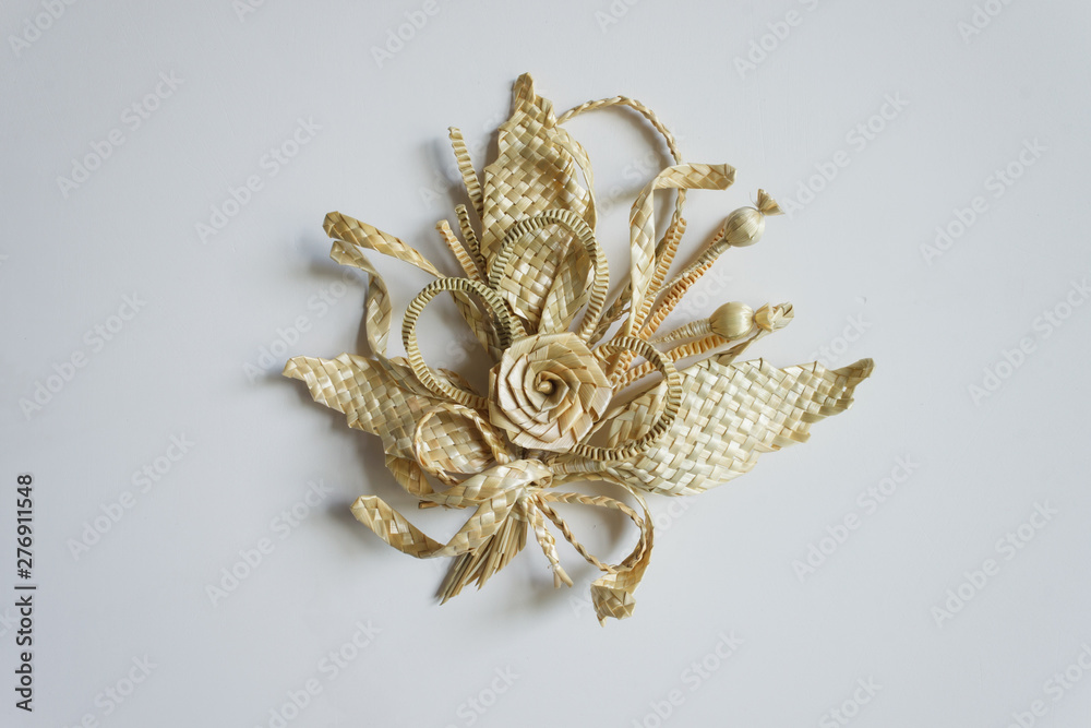 Wall decoration. Straw wall decoration Wall decoration. Straw wall decoration