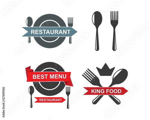 restaurant icon logo vector illustration design