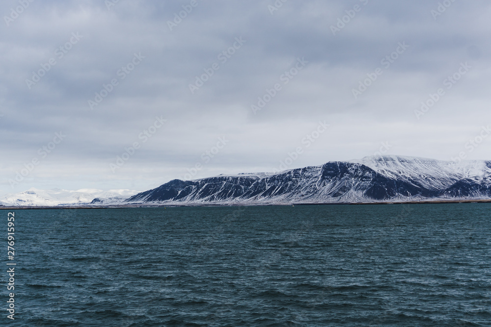 View of a mountain near Reykjavik