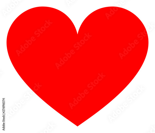 Love heart vector pictograph. Illustration contains flat love heart iconic symbol isolated on a white background.