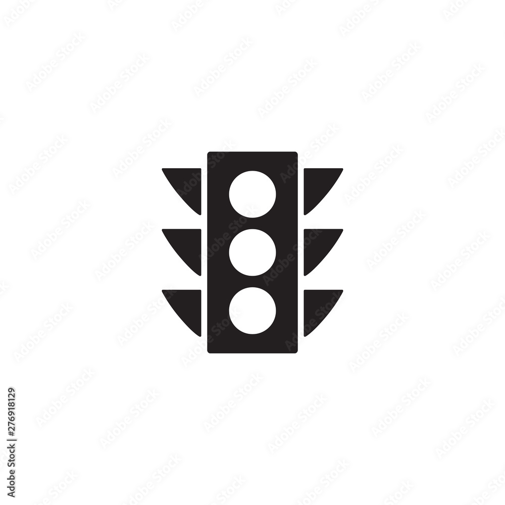 Vector traffic light Icon white Vector traffic light Icon white