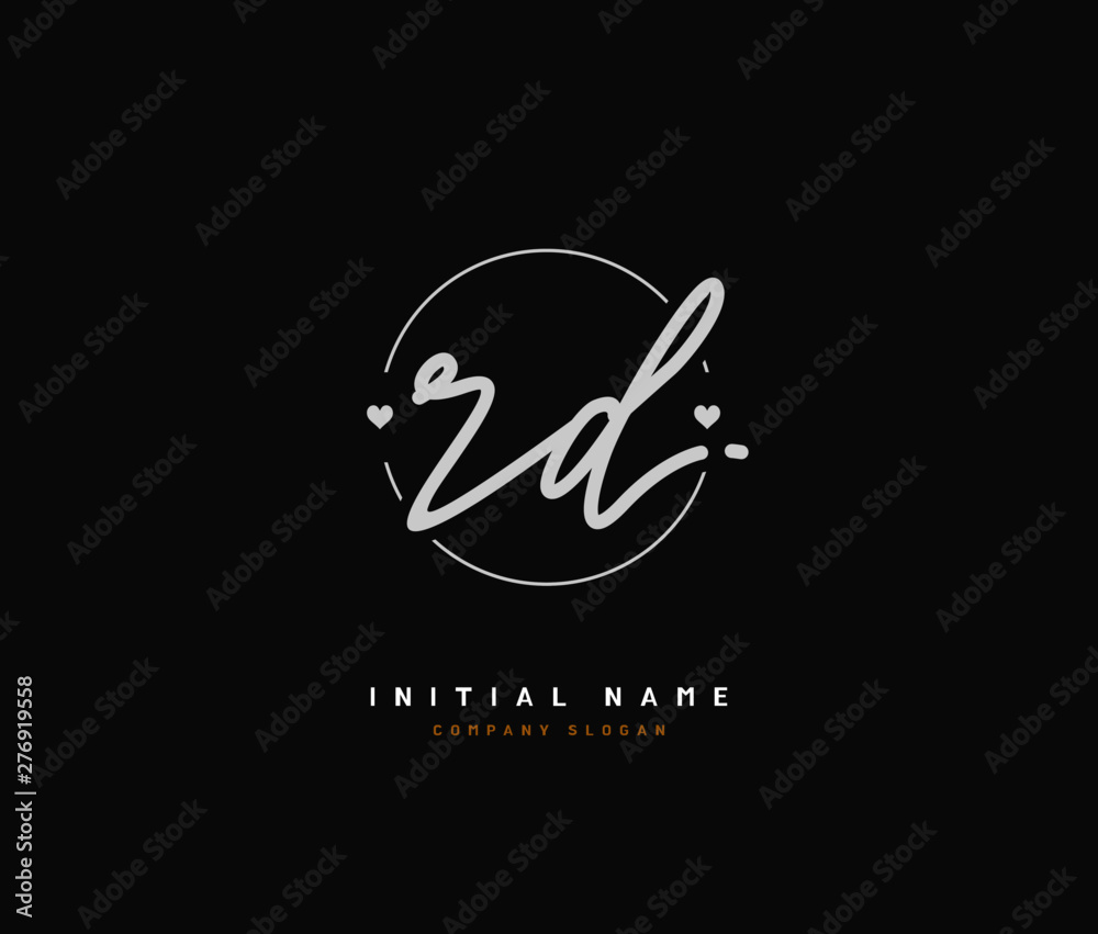 R D RD Beauty vector initial logo, handwriting logo of initial signature, wedding, fashion, jewerly, boutique, floral and botanical with creative template for any company or business. R D RD Beauty vector initial logo, handwriting logo of initial signature, wedding, fashion, jewerly, boutique, floral and botanical with creative template for any company or business.