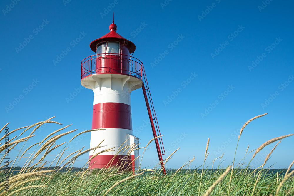Leuchtturm Grisetåodde Fyr, Oddesund, Limfjord, Dänemark Leuchtturm Grisetåodde Fyr, Oddesund, Limfjord, Dänemark