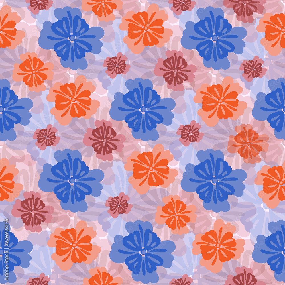 seamless floral pattern with flowers