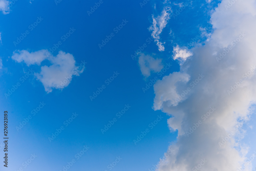 blue sky with clouds and sun blue sky with clouds and sun