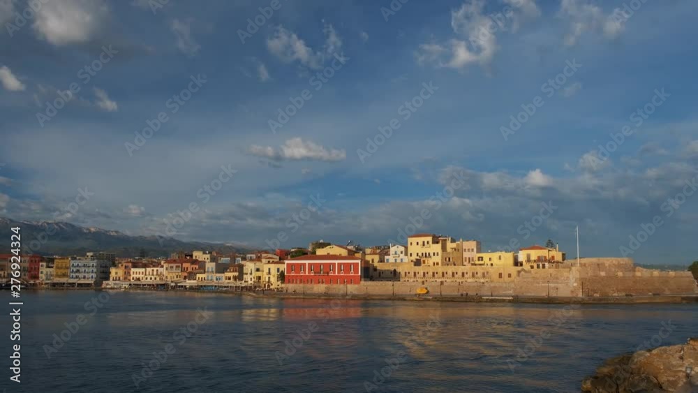 Picturesque old port of Chania, Crete island. Greece Picturesque old port of Chania, Crete island. Greece