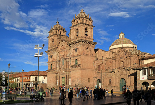 Church of the Society of Jesus or Iglesia de la Compania de Jesus on Plaza de Armas Square, Historic Center of Cusco, Peru