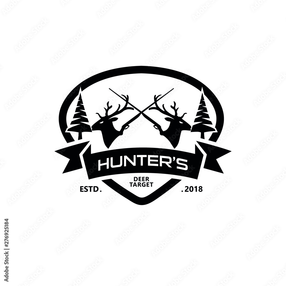 Fototapeta premium Hunter Vintage Logo Template