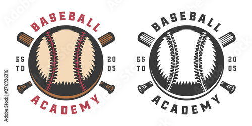 Vintage baseball sport logo, emblem, badge, mark, label. Graphic Art. Illustration. Vector.