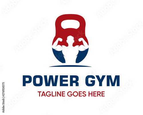 Fitness Logo Design Template-Muscle Logo-Design For Gym and Fitness-Vector