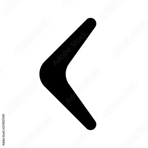 Boomerang icon. Isolated karma logotype. Flat vector illustration.