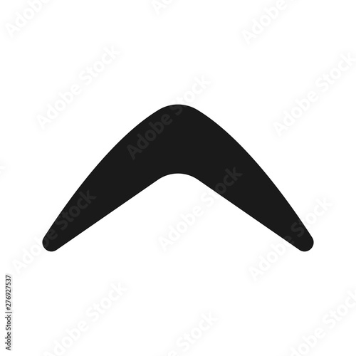Boomerang icon. Isolated karma logotype. Flat vector illustration.