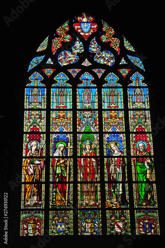 Bruxelles, le vetrate della chiesa del Sablon