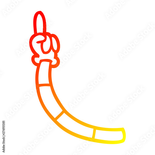 warm gradient line drawing cartoon retro hand gestures