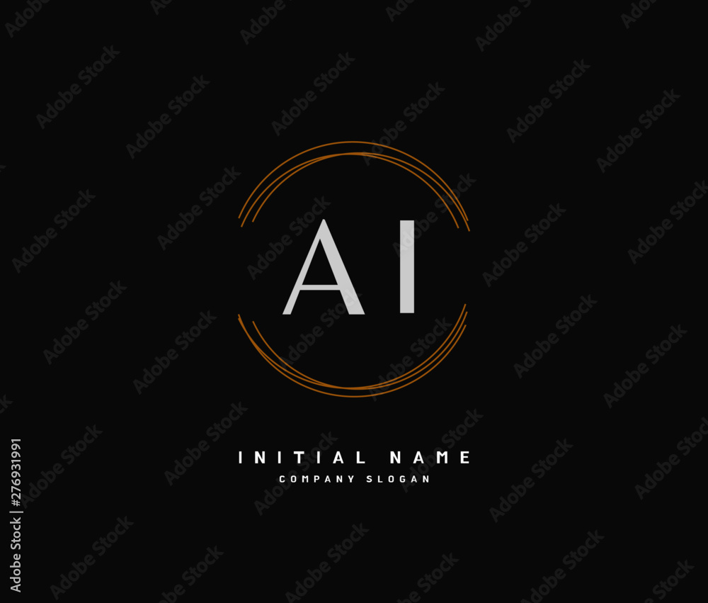 A I AI Beauty vector initial logo, handwriting logo of initial signature, wedding, fashion, jewerly, boutique, floral and botanical with creative template for any company or business. A I AI Beauty vector initial logo, handwriting logo of initial signature, wedding, fashion, jewerly, boutique, floral and botanical with creative template for any company or business.