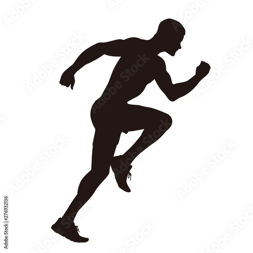 Man Running Silhouette