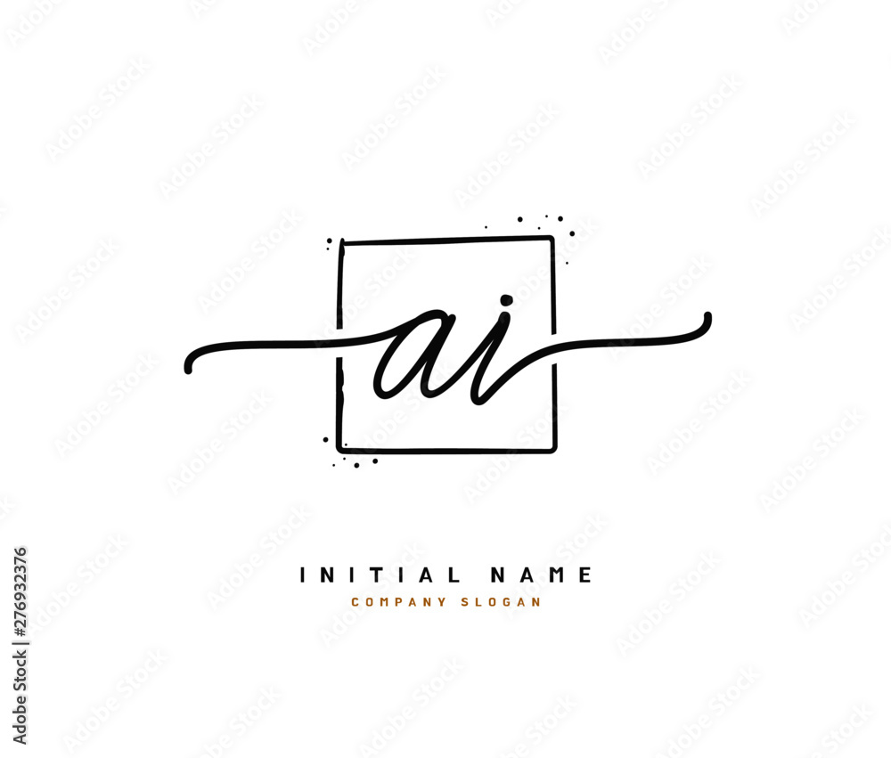 A I AI Beauty vector initial logo, handwriting logo of initial signature, wedding, fashion, jewerly, boutique, floral and botanical with creative template for any company or business. A I AI Beauty vector initial logo, handwriting logo of initial signature, wedding, fashion, jewerly, boutique, floral and botanical with creative template for any company or business.
