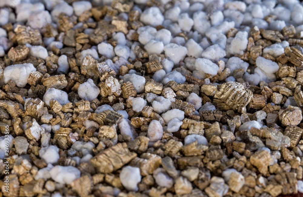 Close up Pumice pebbles on black background Close up Pumice pebbles on black background