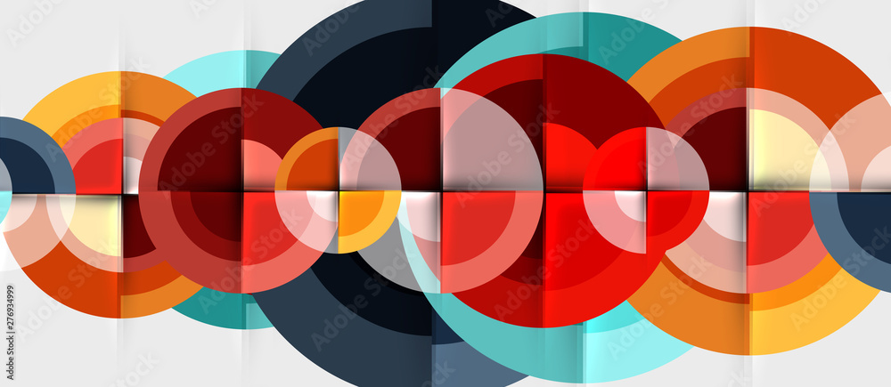 Geometric design abstract background - circles Geometric design abstract background - circles