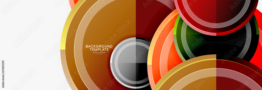 Circular pattern, abstract circles composition Circular pattern, abstract circles composition