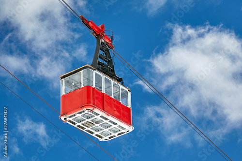gondola against the blue sky