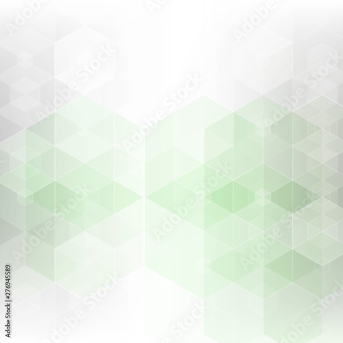  Abstract vector  background, green hexagons in geometric design shape. Brochure template