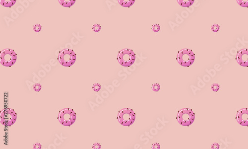 seamless pattern with donuts