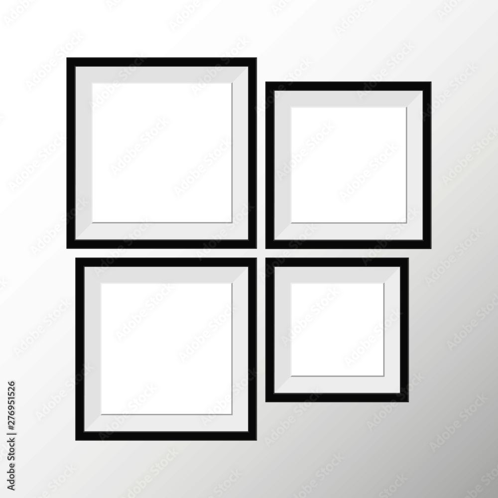 Vector set of photo frames Vector set of photo frames