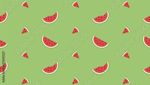 summer seamless pattern with watermelon