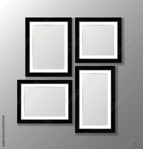 Vector set of photo frames