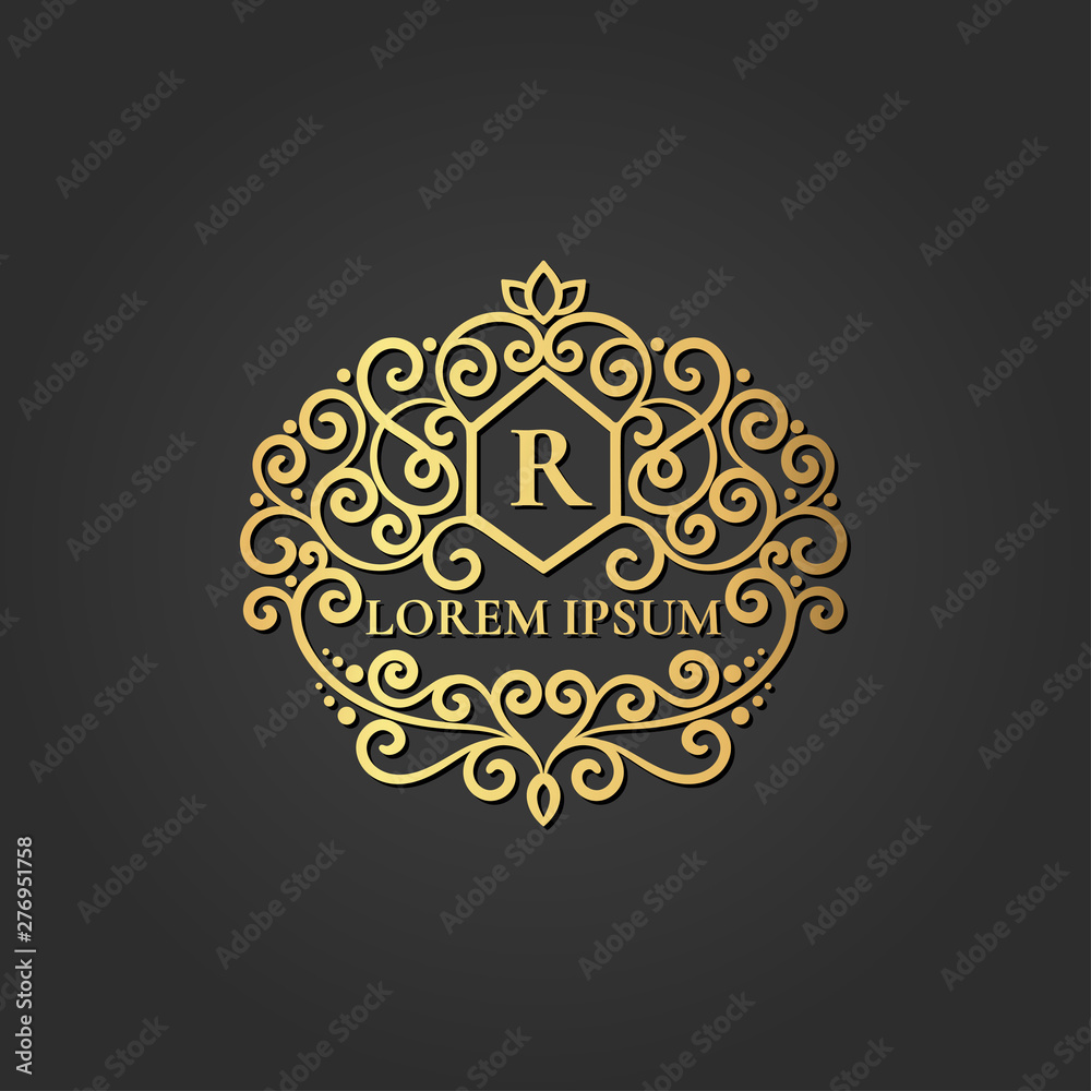 Vector monogram. Elegant, classic elements. Can be used for jewelry, beauty and fashion industry. Great for logo, emblem, invitation, flyer, menu, brochure, background, or any desired idea.