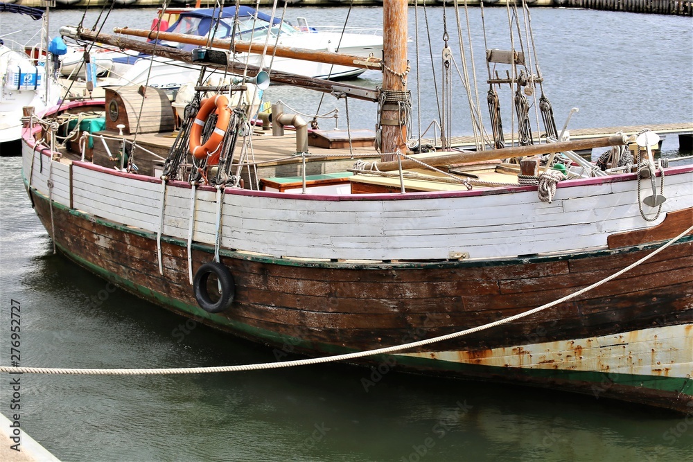 old fishing boat in the harbor