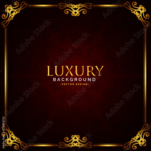 Luxury golden vector background. 